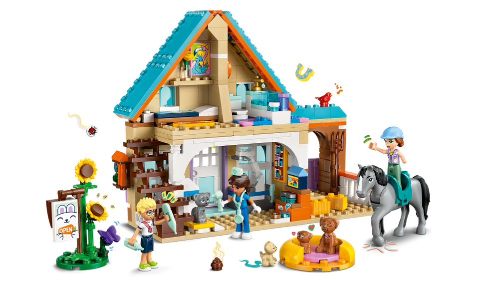 Конструктор LEGO Friends 42651 Ветеринарная клиника — набор Лего Френдс ветклиника с фигурками и животными