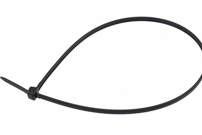 Хомут-стяжка нейлоновая с тройным замком REXANT 300x4,8 мм, черная, упаковка 100 шт.