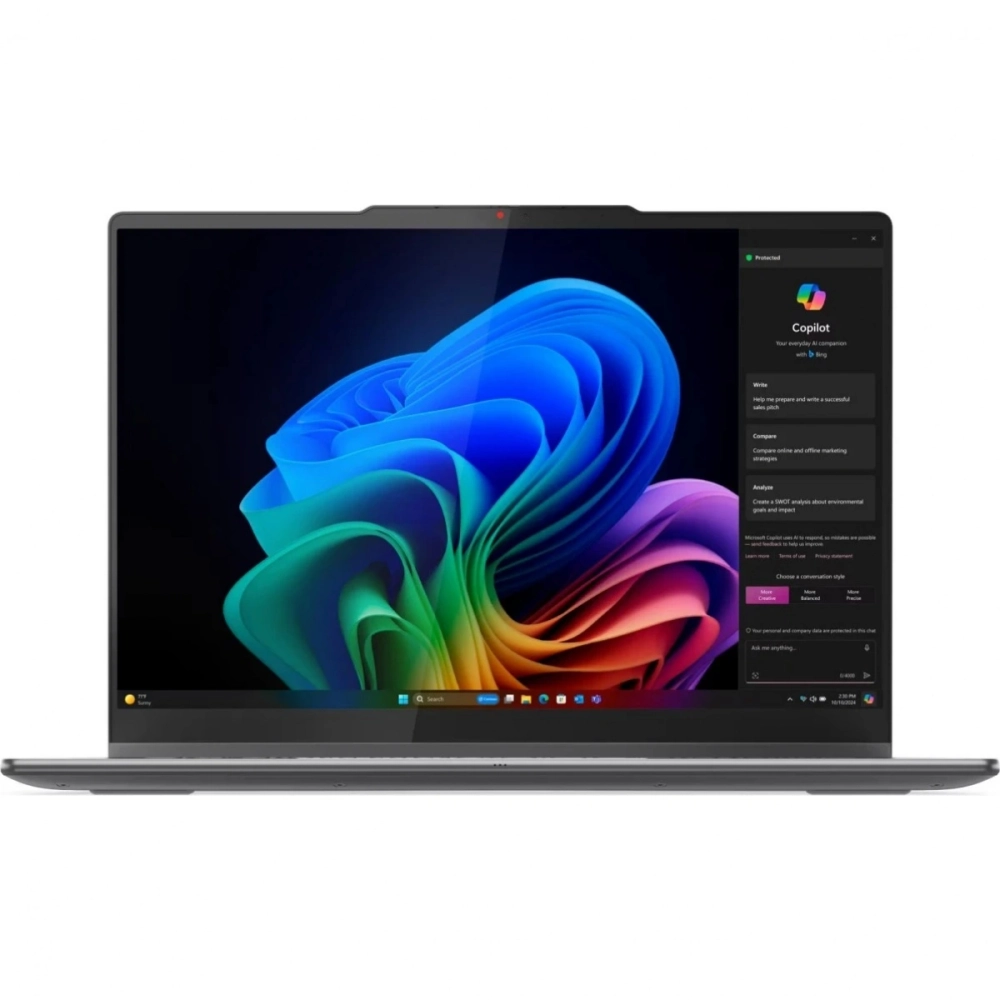 Ноутбук Lenovo Yoga 7 2-in-1 14ILL10/14" OLED WQXGA+ 2880x1800/Intel Core Ultra 7 256V/16 Gb/512 Gb SSD/Intel Arc Graphics/Windows 11 Home/серый/1.38 кг