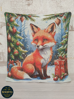 Декоративный гобеленовый чехол для интерьерной подушки Братец лис 38*38
