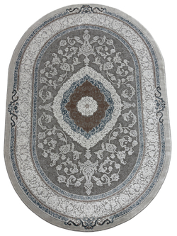 Ковер Armina 03874A Blue/Blue Овал