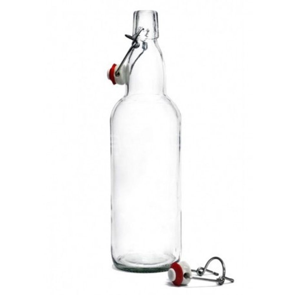 Бутылка под бугельную пробку 0,5Л, бесцветное стекло, без пробки