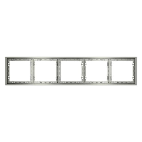 Рамка пластиковая VOLTUM S70 на 5 постов, (сталь)