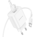 Зарядное устройство Borofone PD 25W + QC3.0 Для Type-C BA82A (white)