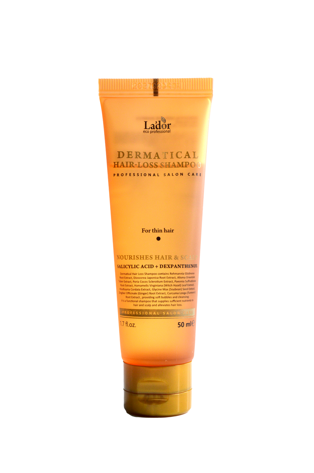 Укрепляющий шампунь для тонких волос La'dor dermatical hair-loss shampoo