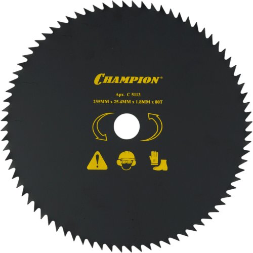 Нож CHAMPION для триммера 80 зубчатый d=255*25.4mm  остроугольные зубцы   C5113