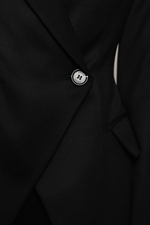 Жакет приталенный черный