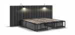 Кровать BOSS INFINITY 180*200 велюр Monolit серая