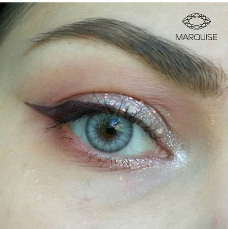 Светло - cерые линзы c окантовкой на 12 мес. Marquise elegance light gray/ Светло серые линзы для темных и светлых глаз