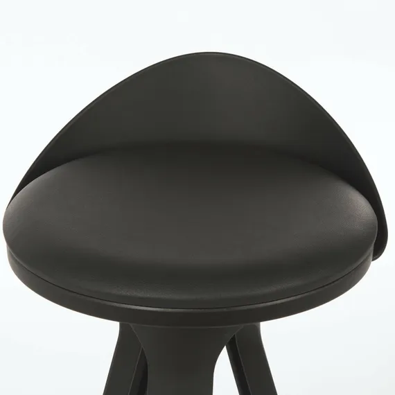 Полубарный стул Trio, 66 см, черный