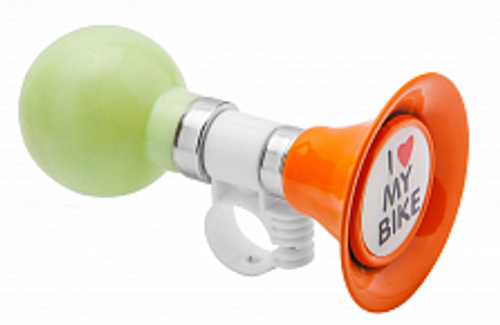 Клаксон 90P-04 сталь/ПВХ, оранжево-зелёный