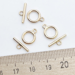 Замок-тоггл, цвет золото, размер 11*9 мм, цена за 1 шт