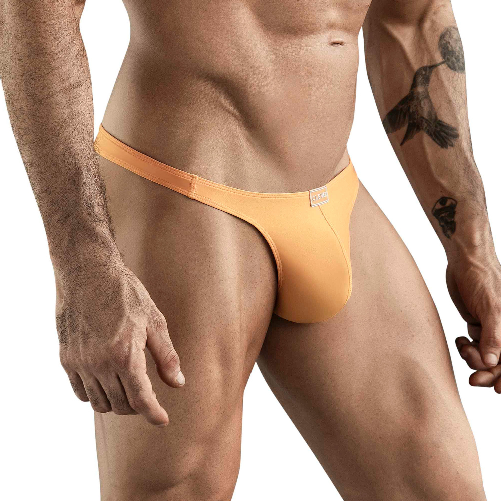 Мужские трусы тонги оранжевые Clever Moda CACTUS THONG 177304