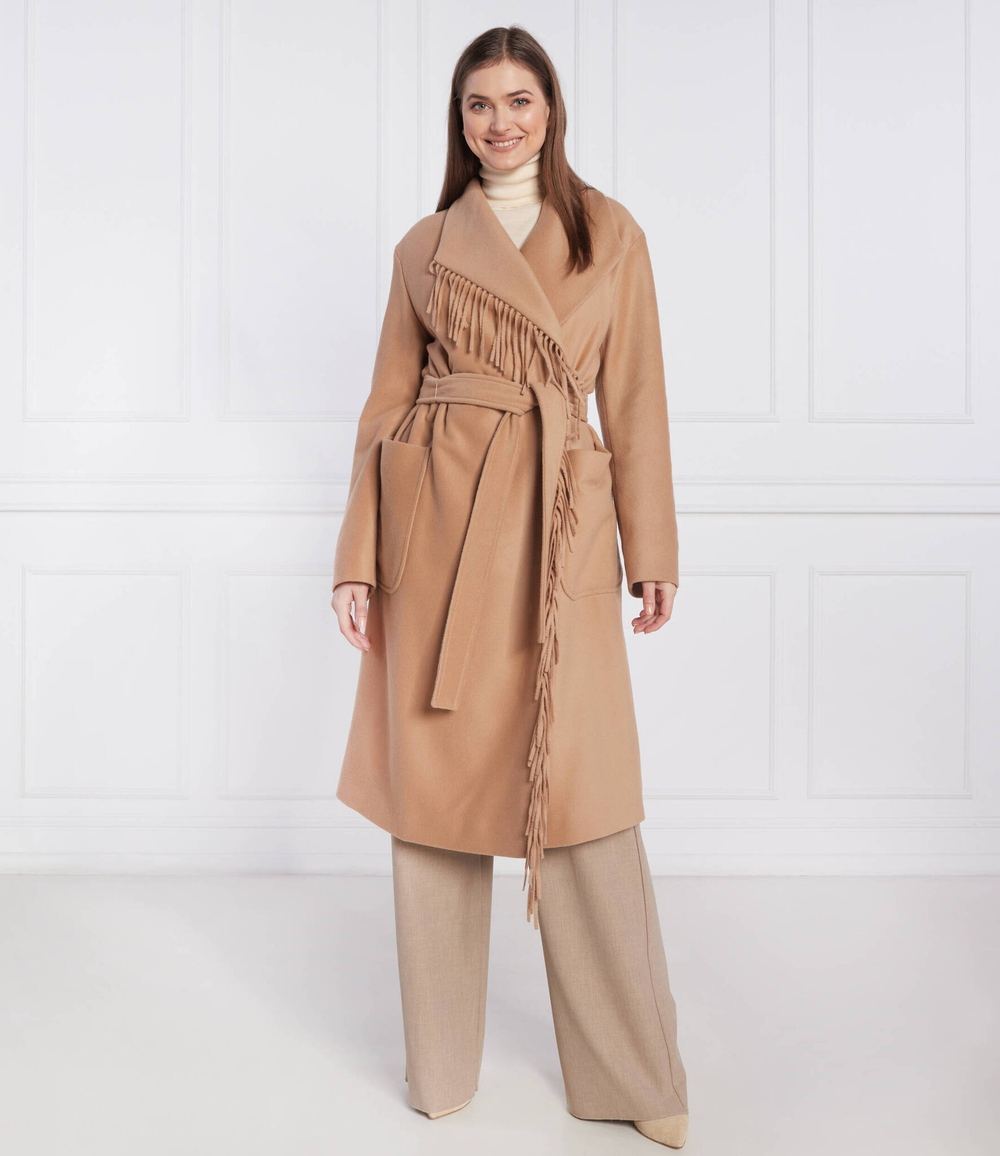 Хлопковое пальто coreo BOSS BLACK - светло-коричневый(50476842)