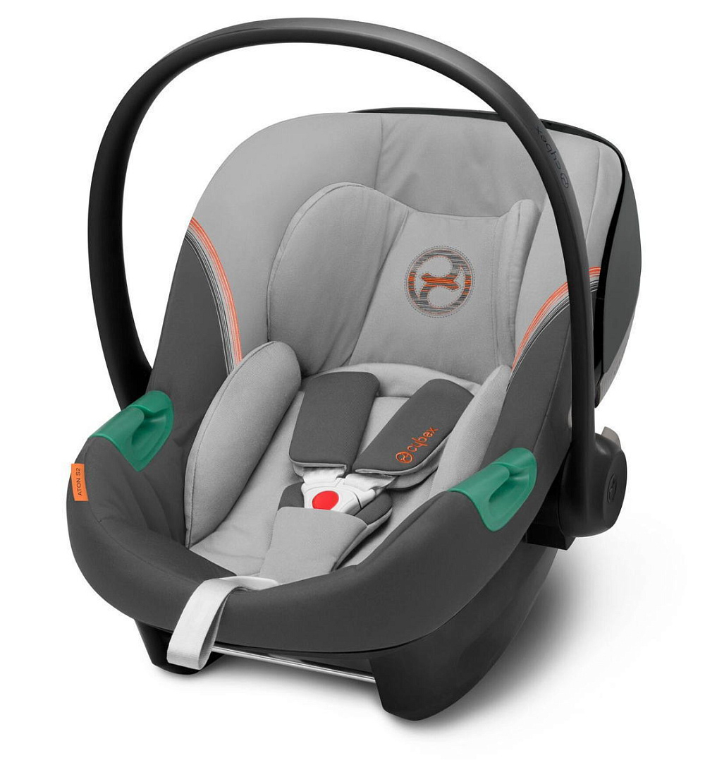 Коляска 3 в 1 Cybex Priam IV Chrome Brown complete и автокресло Aton S2 i-Size Lava Grey Leaf Green