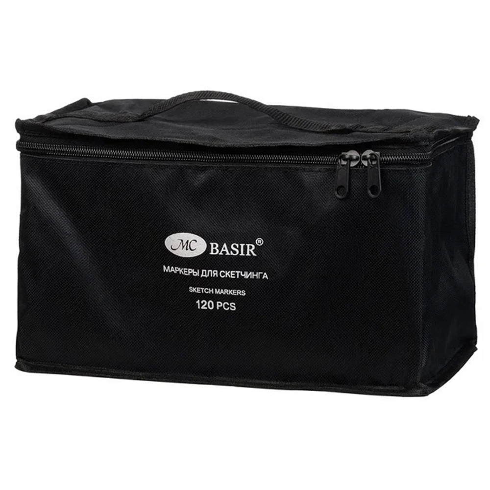 Маркер для скетчинга, двусторонние, Basir, четырехгранные, 14 мм, спиртовые, 120 шт