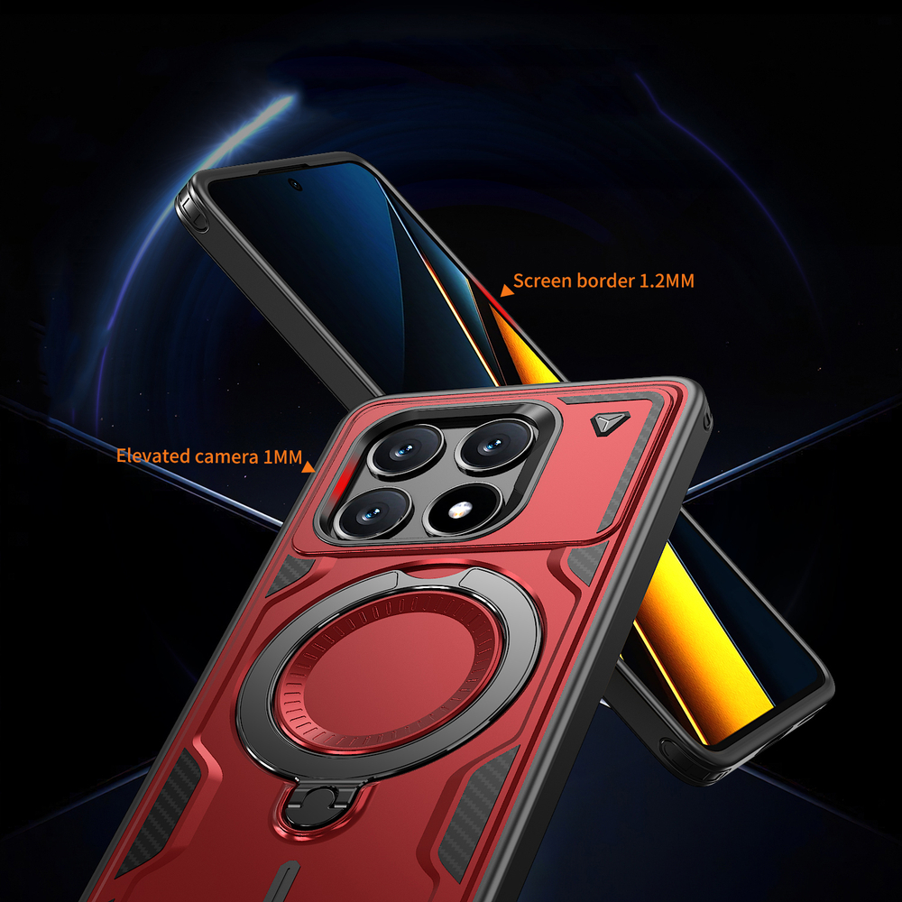 Чехол Magneto Case с кольцом для Poco X6 Pro