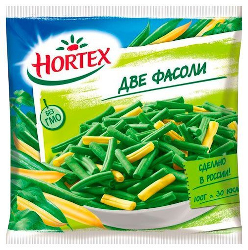 Смесь овощная Hortex Две фасоли замороженная, 400 г