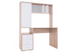 Компьютерный стол КСТ-16 120х60х160 левый дуб сонома / белый