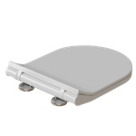 Сиденье для унитаза  WAVE ALEO дюропласт, микролифт, БЕЛЫЙ глянец NEW