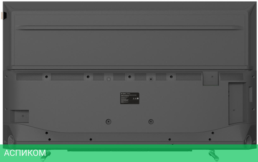 Телевизор Digma Pro 65L черный/серебристый