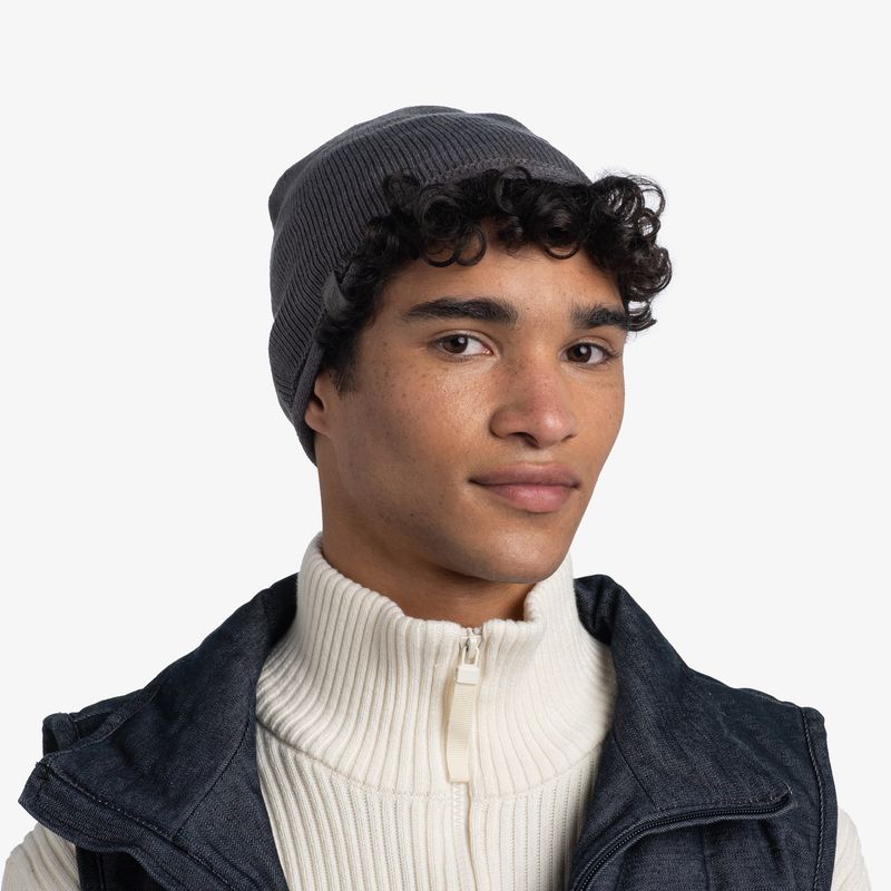 Вязаная шапка Buff Hat Knitted Lekey Grey Heather Фото 2