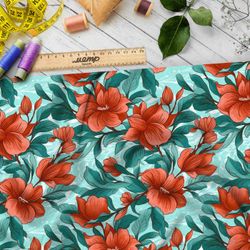 Ткань премиум мембрана танцующие цветы