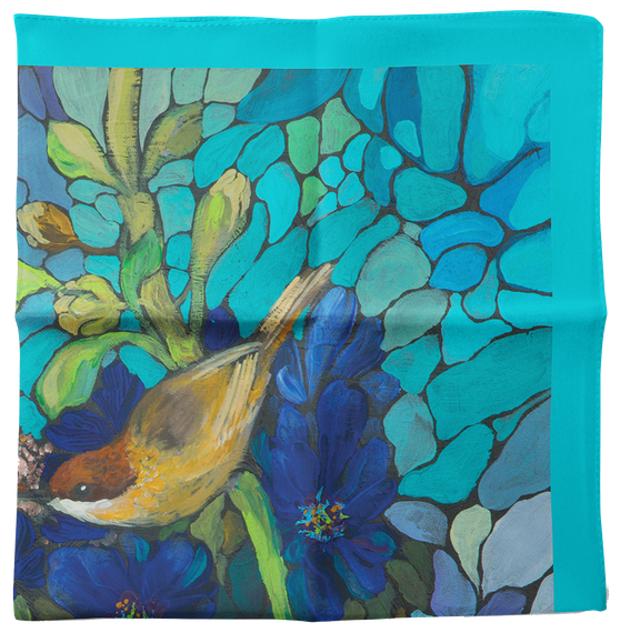 Женская косынка &quot;Цветочный сад&quot;