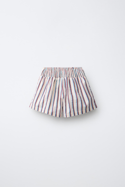 ZARA ШОРТЫ В ПОЛОСКУ, ЭКРЮ