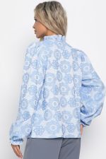 Блуза Доменика (бело-голубая) Б15015-18М LT Collection