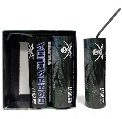Петарды фитильные "BARRACUDA"  B017 120мм к-т 3  (1/18)
