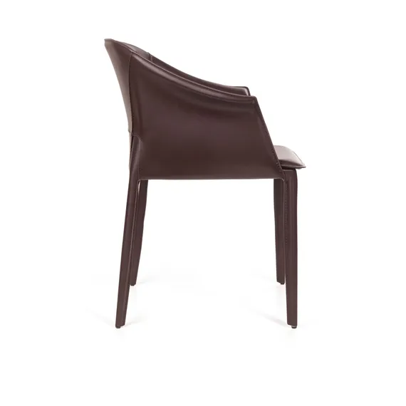 Стул Gio, коричневая кожа