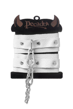 Белые мини-оковы со скруглёнными углами