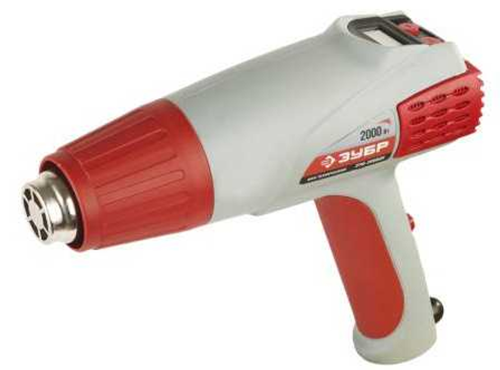 Фен технический 2000 w электронный дисплей, ЗУБР, ЗТФ-2000ДК