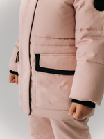 Костюм зимний, Пудровый