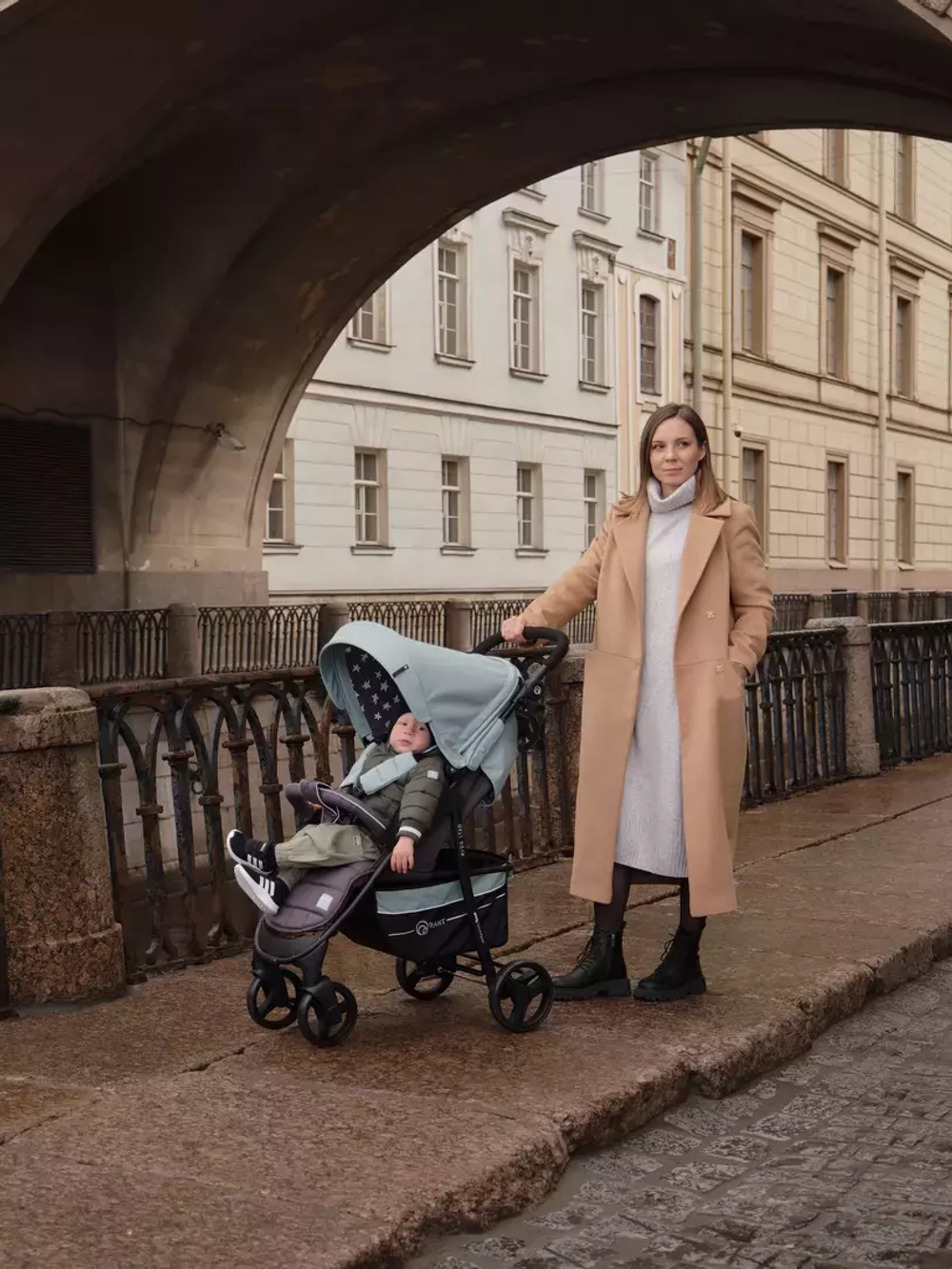 Коляска детская "KIRA STAR" RA055 Ocean Green 2022