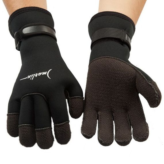 Перчатки Marlin Kevlar 5 мм Черные