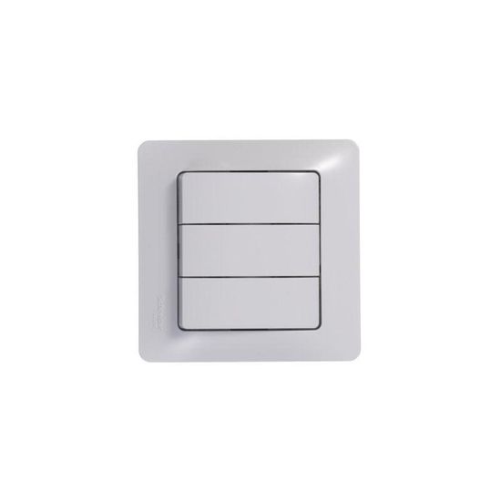 Выключатель 3-кл. СП Glossa 10А IP20 (сх. 1+1+1) 10AX механизм бел. SE GSL000131