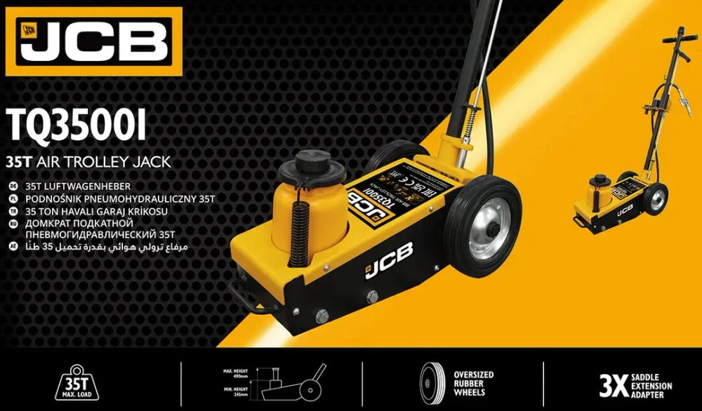 Домкрат подкатной пневмогидравлический 35Т JCB JCB-TQ35001