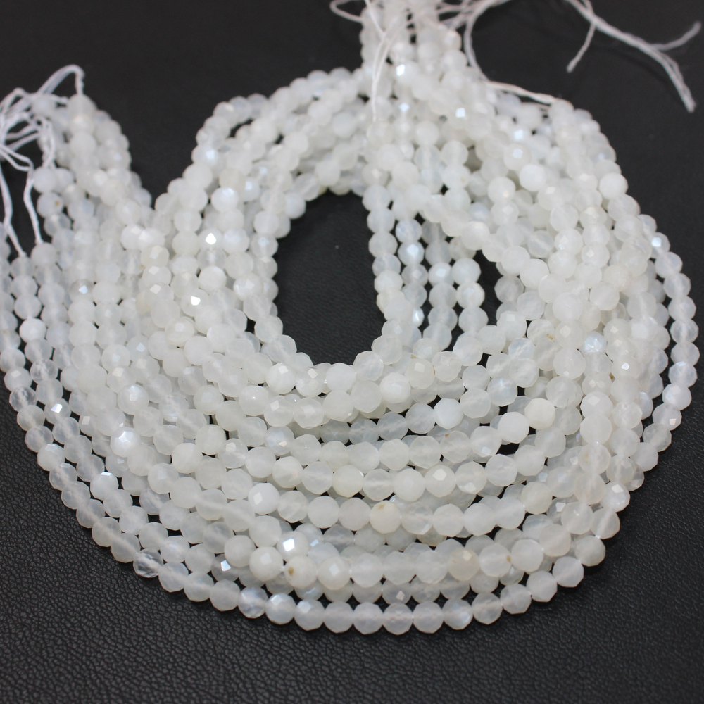 Лунный А юв огр бусины 3мм 4мм