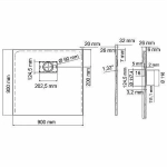 Душевой поддон WasserKRAFT Elbe 74T03 90х90