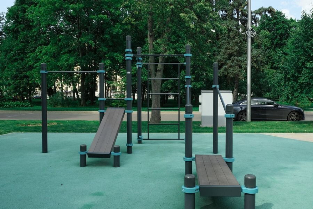 Рукоход в подъем, рукоход классический 2-х уровневый, вертикальные поручни для колясочников, шведская стенка