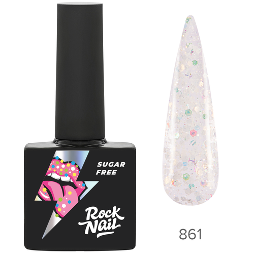 RockNail Гель-лак Sugar Free 861 Orbit Bez Sahara, 10 мл
