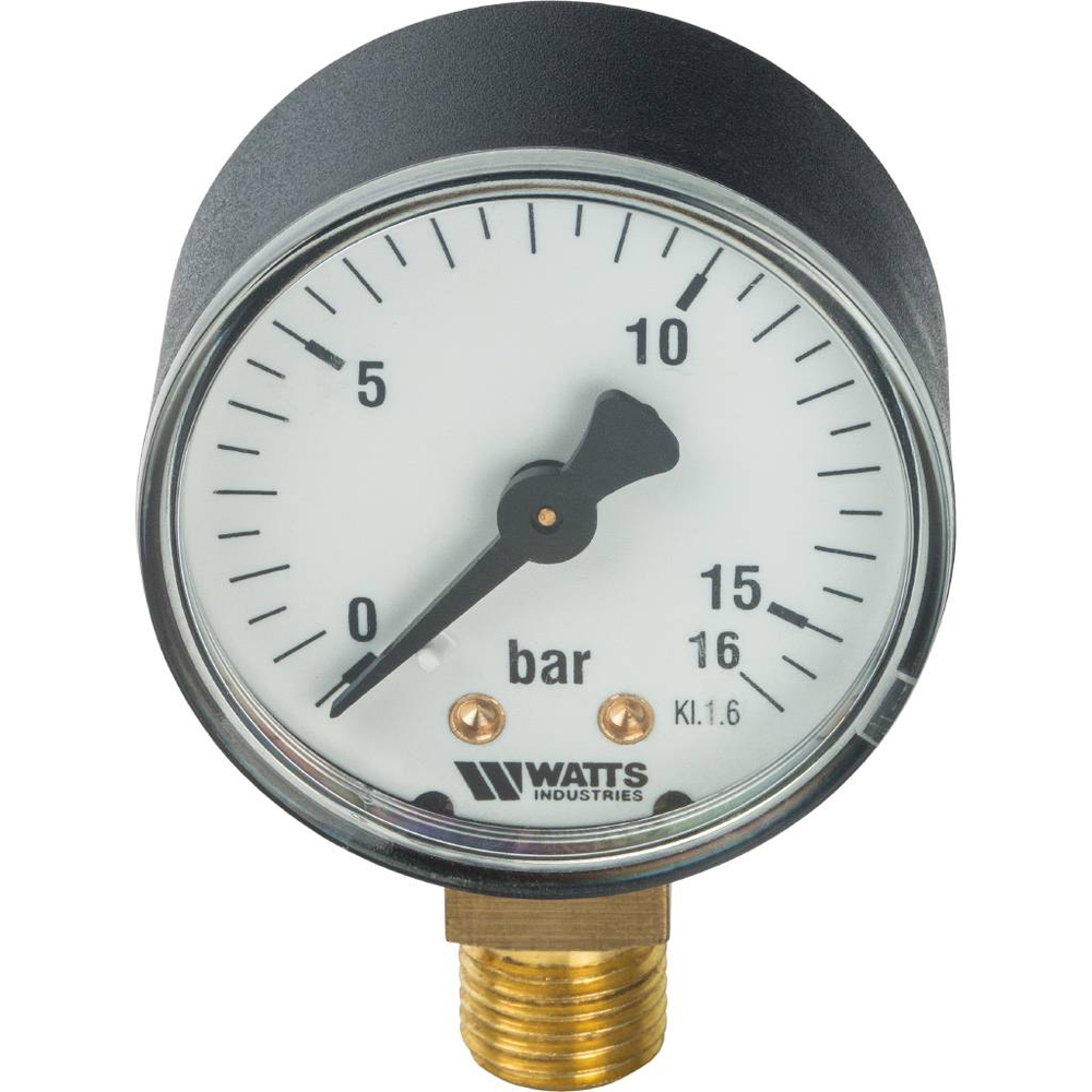 Манометр радиальный WATTS 16 бар 1/4" D50 (F+R200)