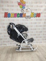 Санки-коляски Ника Детям Наши Детки 9 Черный