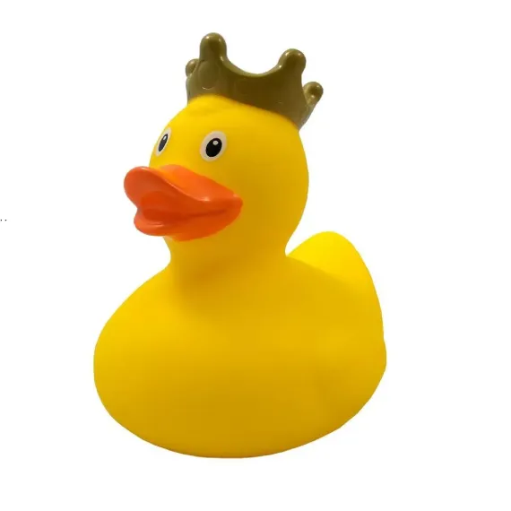Игрушка для ванны сувенир Funny ducks Желтая уточка в короне 1925
