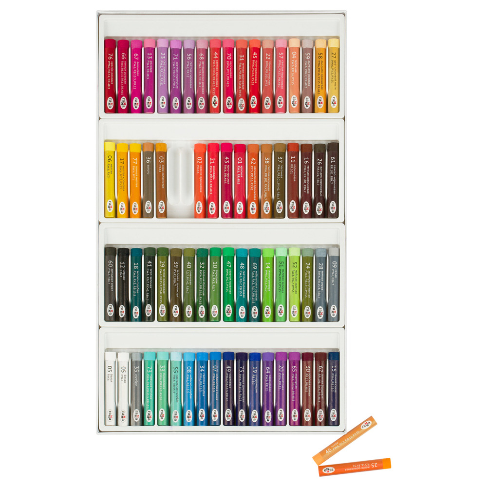 Пастель масляная Гамма "Студия", 72 мелка, картон. упак.