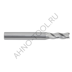 Фреза твердосплавная 8мм (L=60, l=20, хв=8) Z3 45° по алюминию и цвет.металлам BRAL-3E-D8.0 AHNO