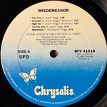 UFO ‎– Misdemeanor (США 1986г.) Т