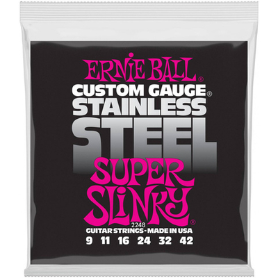 Струны для электрогитары Ernie Ball 2248 Stainless Super